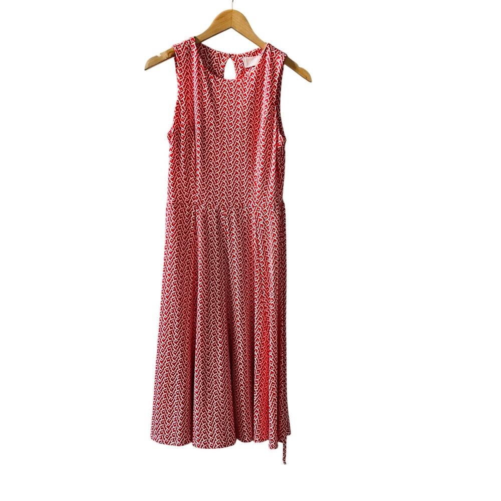 Superfoxx Printed Sleeveless Dress Size XS NEW Red Ivory
